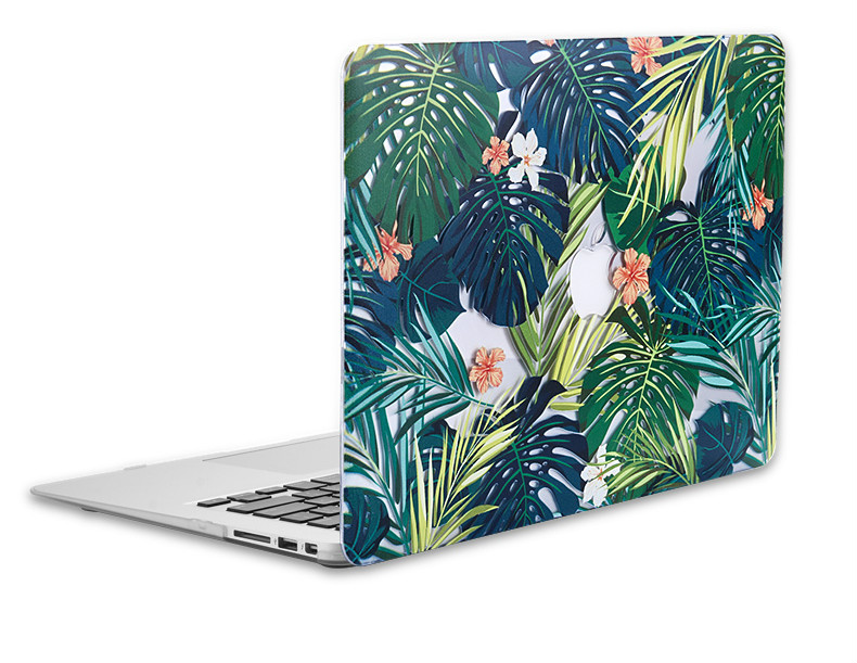 熱帯雨林mac book air森樹木マックブック ケース木の葉macbook pro 13 15ケース夏花柄macbook12インチproカバー鹿マックブックエアー